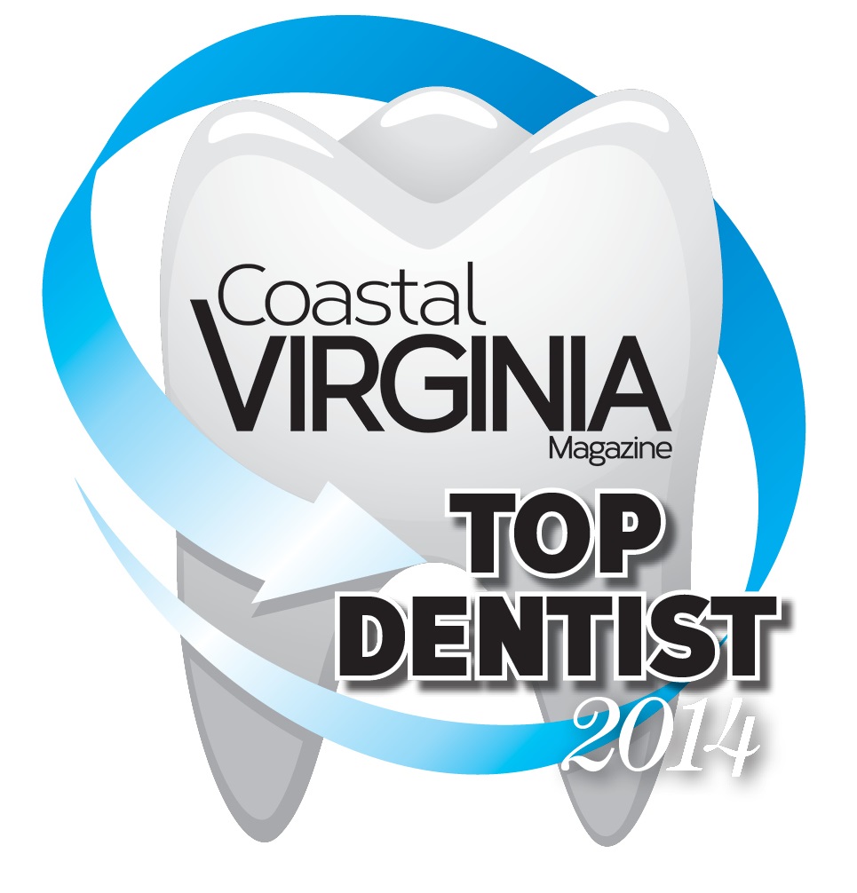Dr. Heffelfinger voted one of the TOP DENTISTS in 2014 by Coastal Virginia Magazine